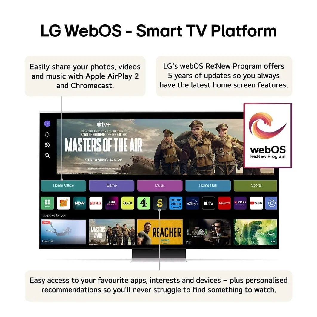 LG 75 Inch QNED87 QNED TV (2024) | 75QNED87T6B.AEK