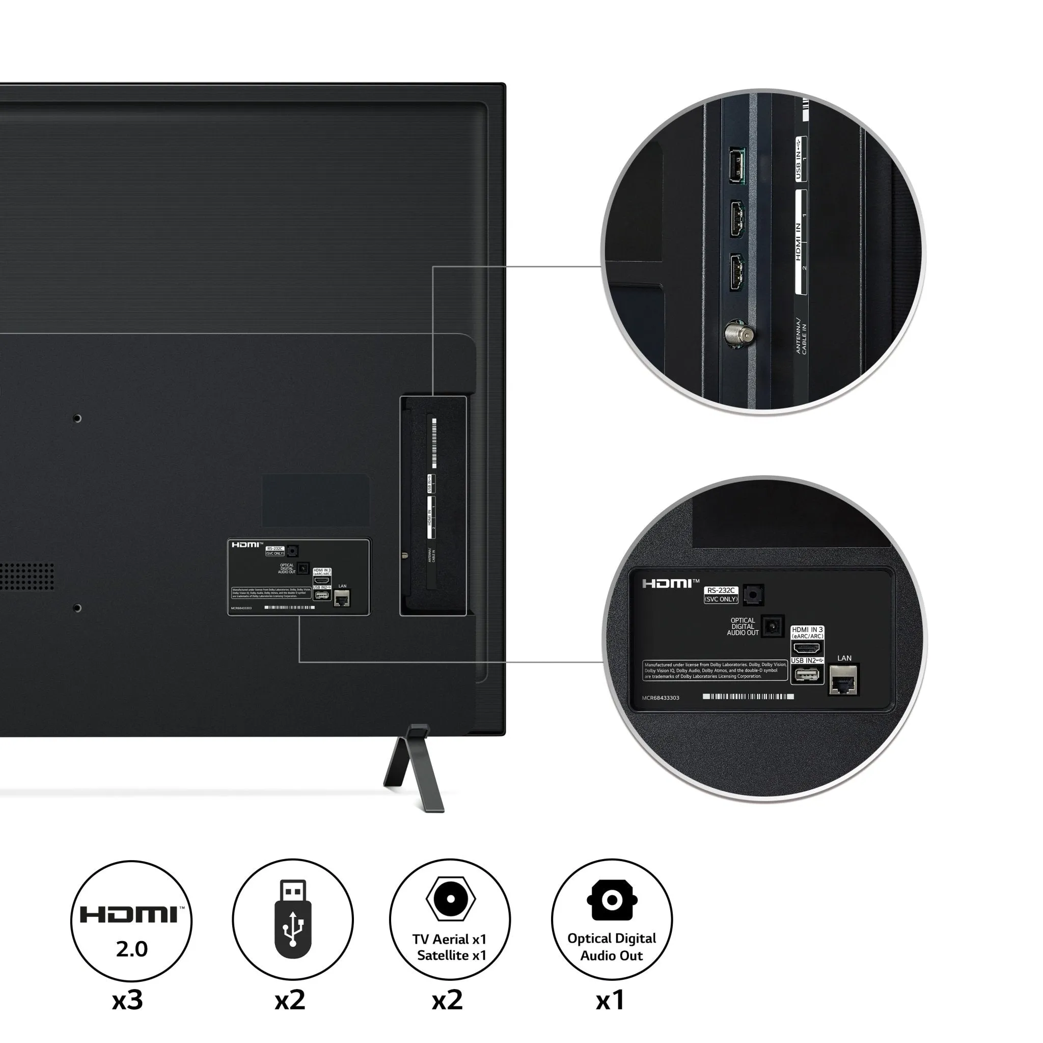 LG OLED A2 Series 48 Inch 4K Smart TV | OLED48A26LA.AEK