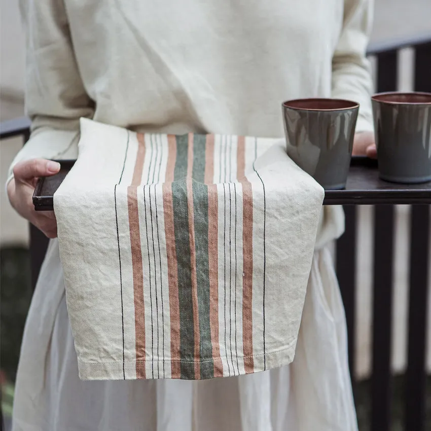 Libeco | Gypsum Stripe Guest Towel