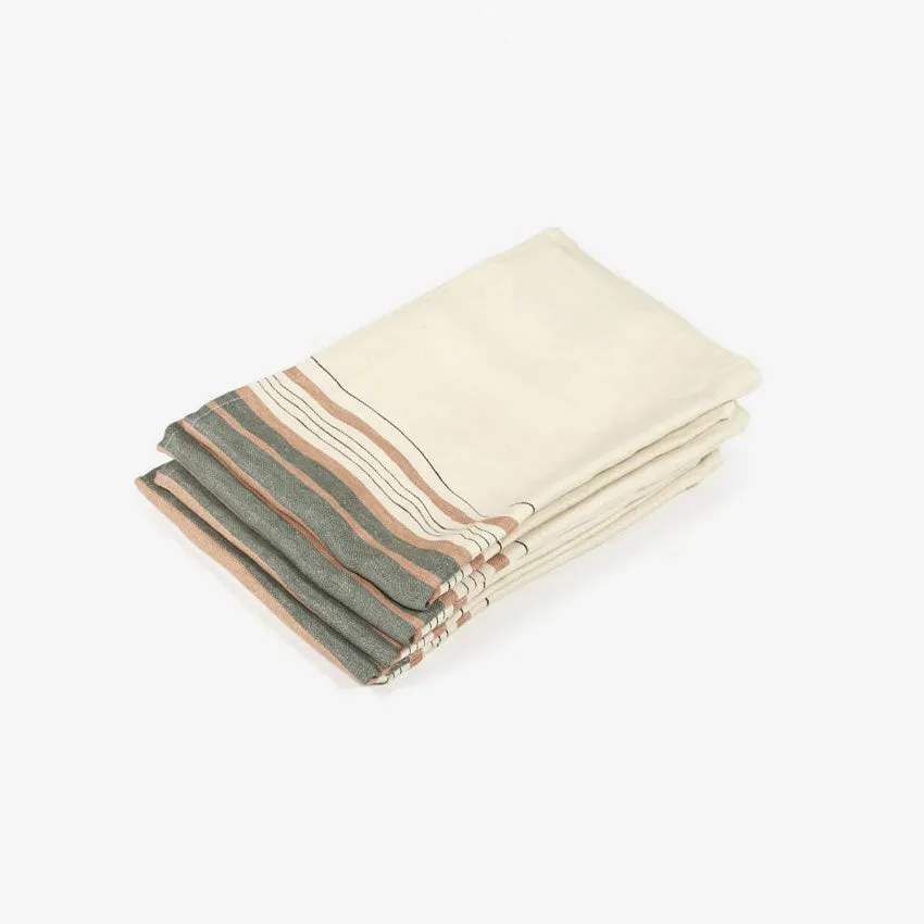 Libeco | Gypsum Stripe Guest Towel