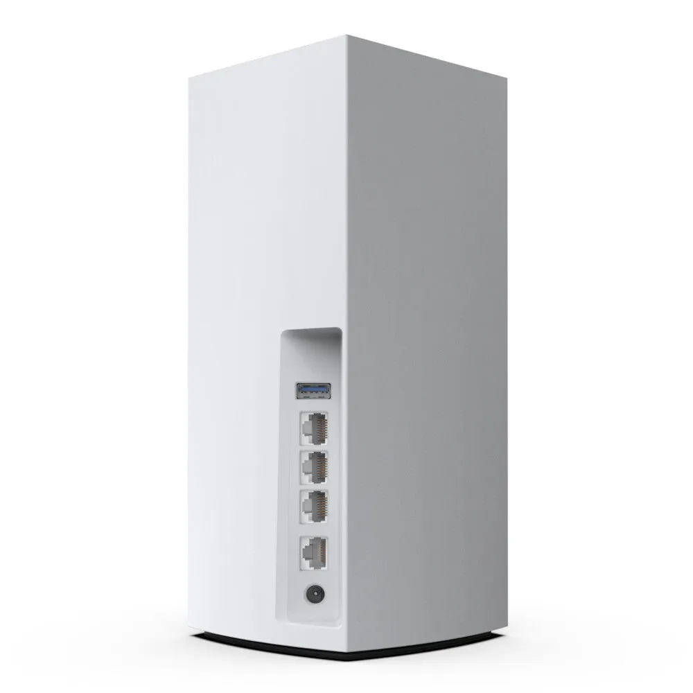 Linksys Velop Whole Home Intelligent Mesh WiFi 6 (AX4200) System, Tri-Band, 1-pack wireless router Gigabit Ethernet Tri-band (2.4 GHz / 5 GHz / 5 GHz) White