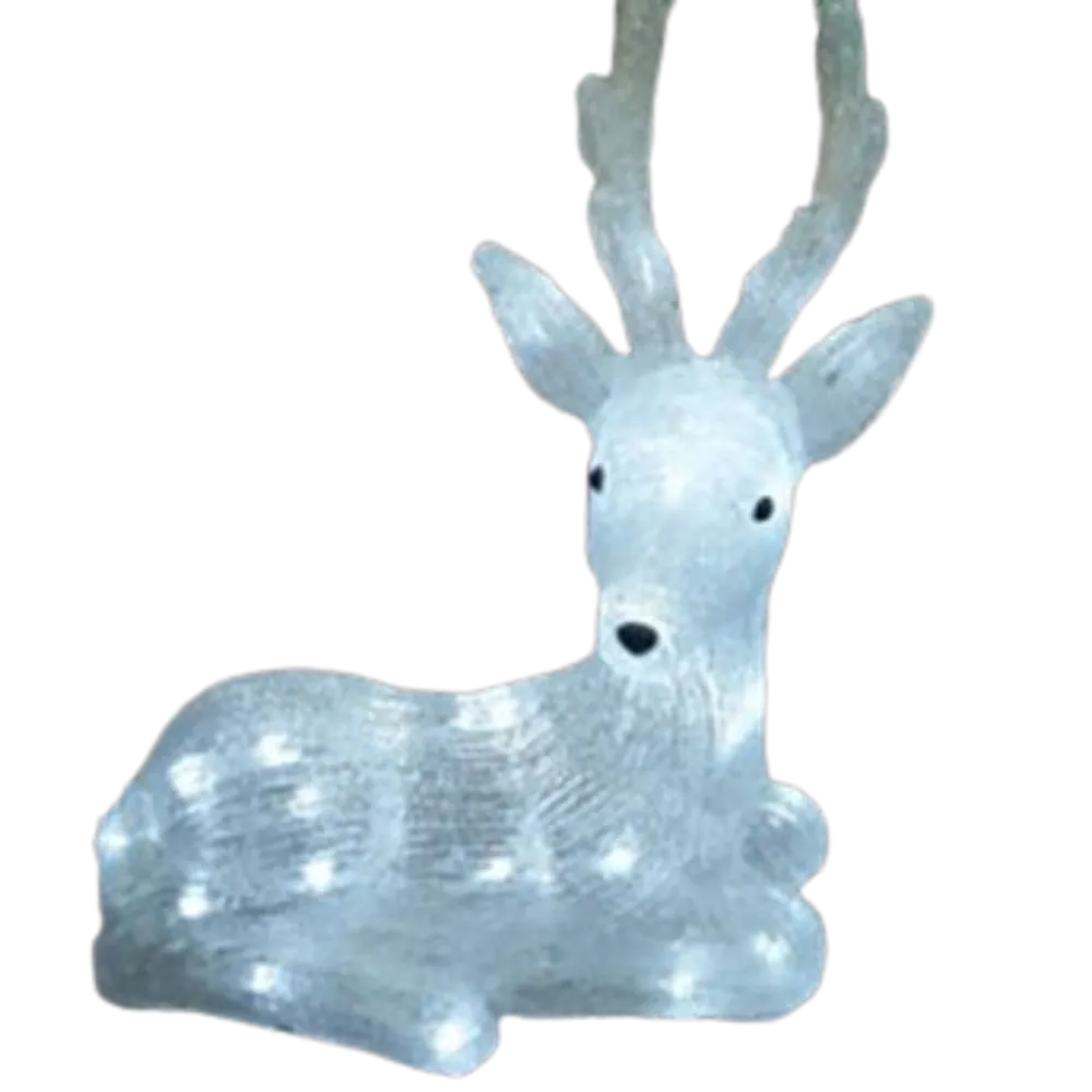 Loftek Acrylic Deer with Light 33 x 20 x 35 cm