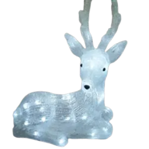 Loftek Acrylic Deer with Light 33 x 20 x 35 cm
