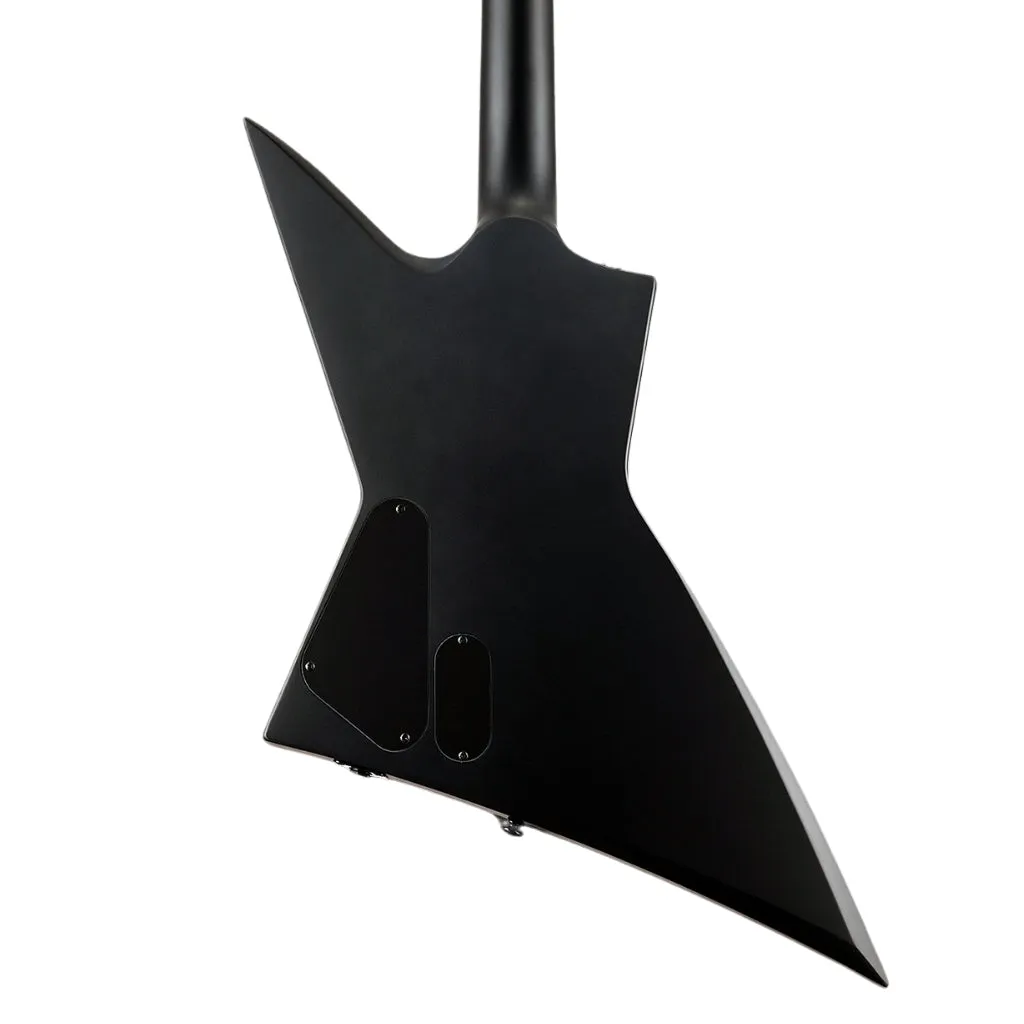 LTD EX Black Metal Electric Guitar - Black Satin