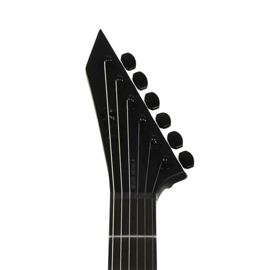 LTD EX Black Metal Electric Guitar - Black Satin