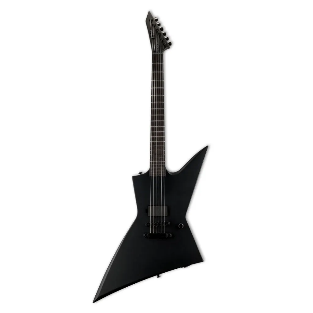 LTD EX Black Metal Electric Guitar - Black Satin