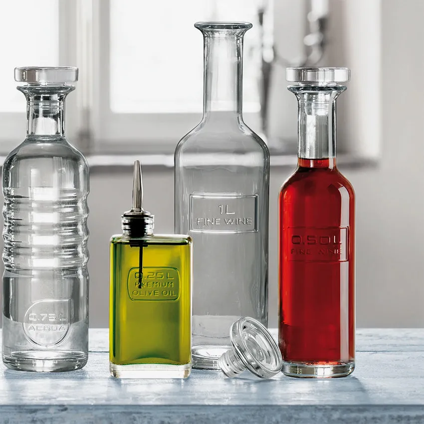 Luigi Bormioli | Optima Bottle With Silicone / Stainless Steel Pourer