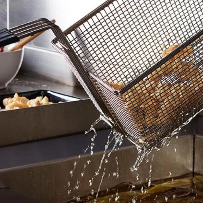 LUUS Professional 3 Basket Single V-Pan Fryer 600mm - FVG60
