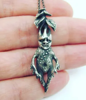 Magickal Mandrake - Sterling Silver Necklace