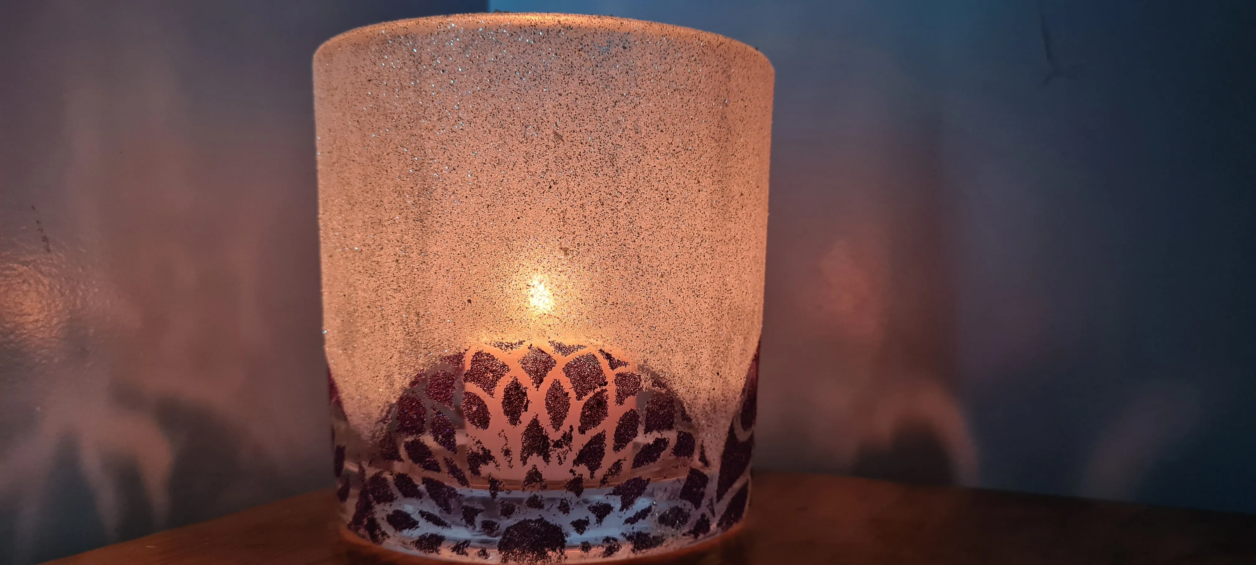 MANDALA GLITTER CANDLE HOLDERS