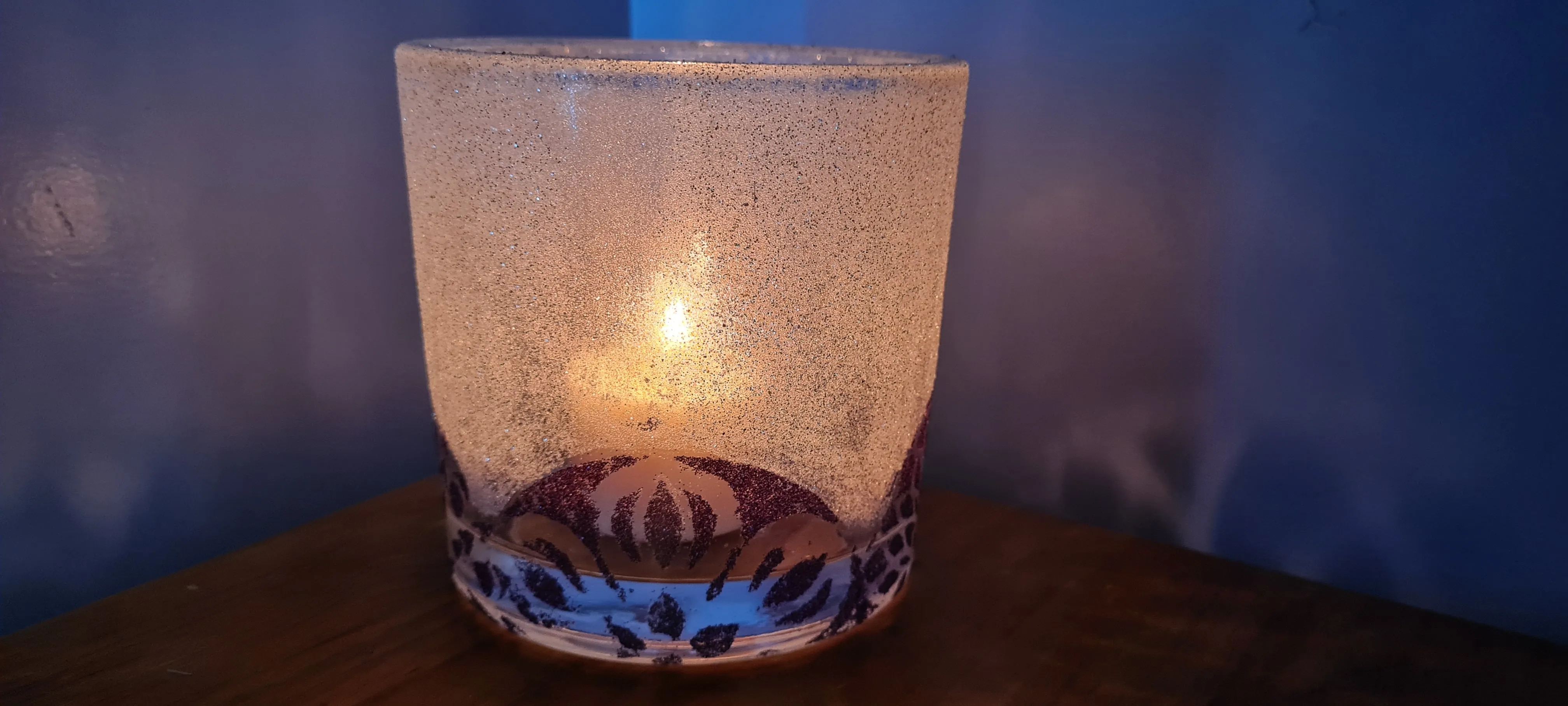 MANDALA GLITTER CANDLE HOLDERS