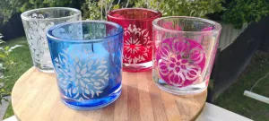 MANDALA GLITTER CANDLE HOLDERS