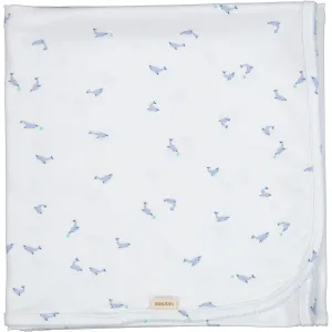 MarMar New Born Modal Smooth Print Dolphin Alida Baby Blanket