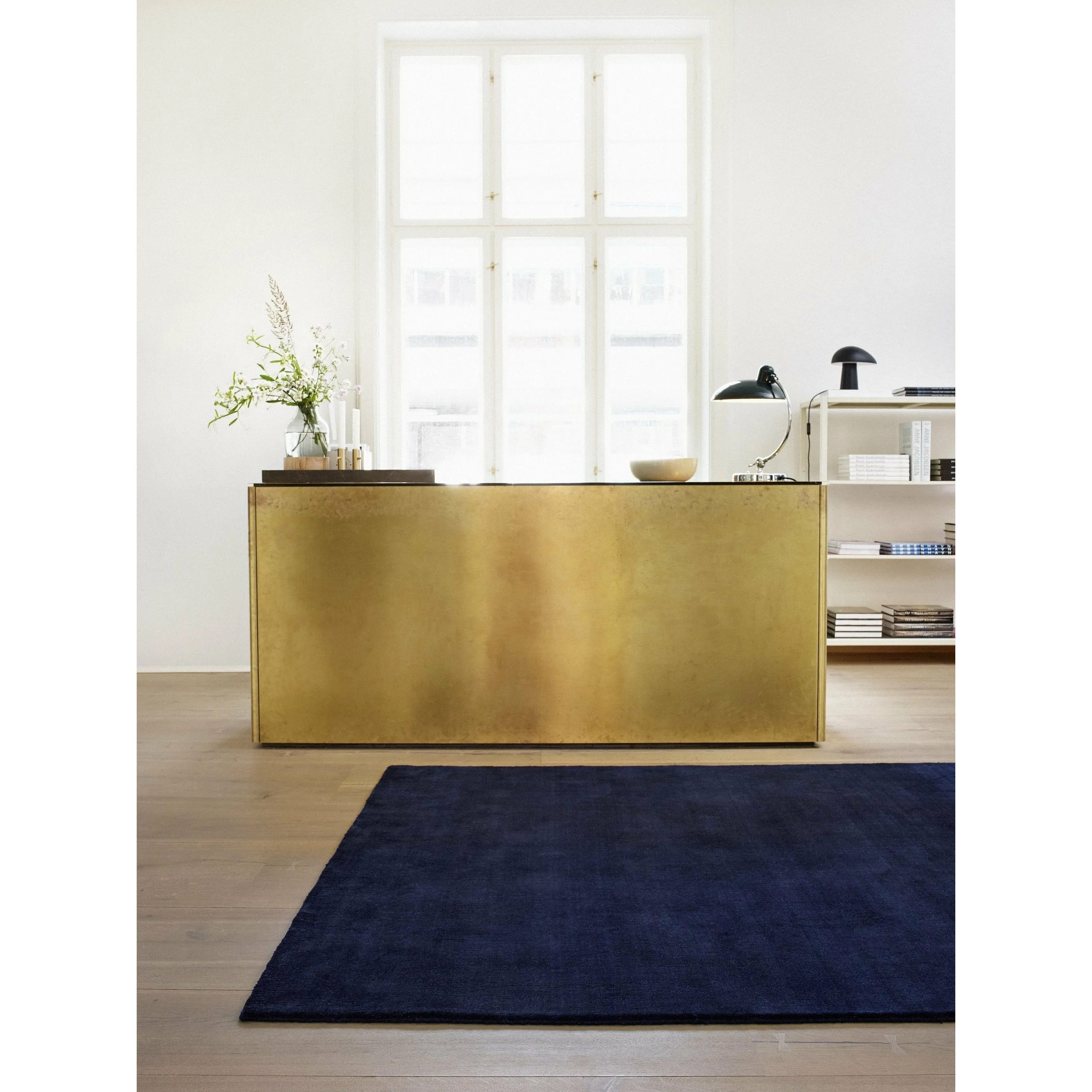 Massimo Earth Bamboo Carpet Vibrant Blue, 140x200 Cm