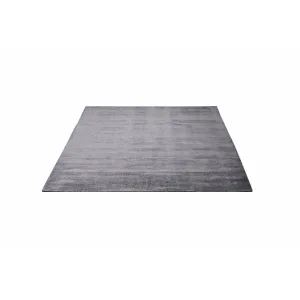 Massimo Earth Bamboo Rug Charcoal Without Fringes, 250x300 Cm