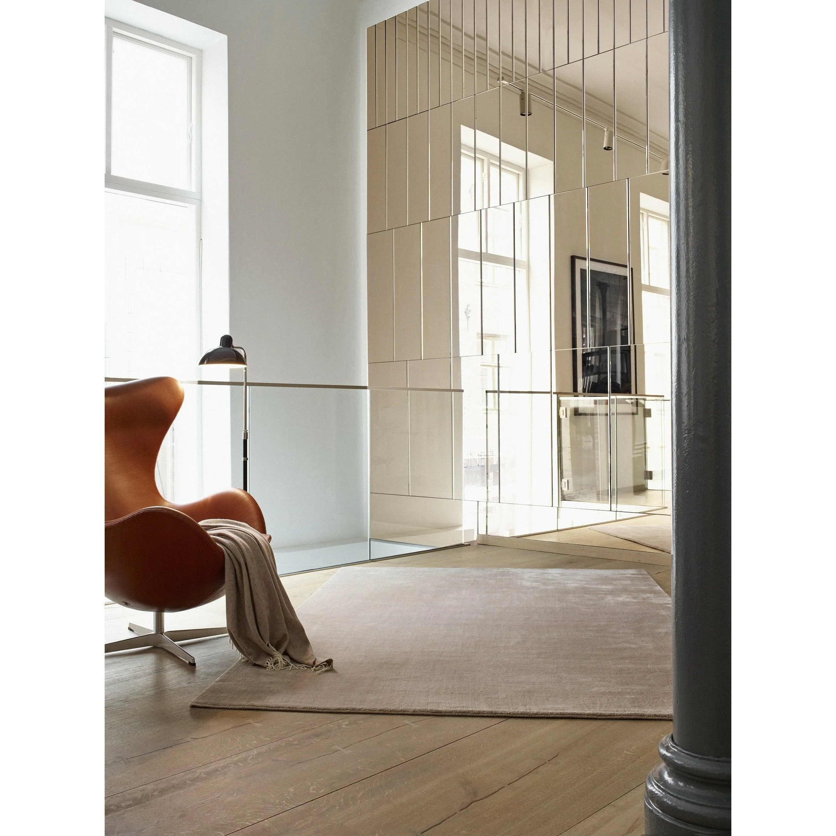 Massimo Earth Bamboo Rug Nougat Rose, 300x400 Cm