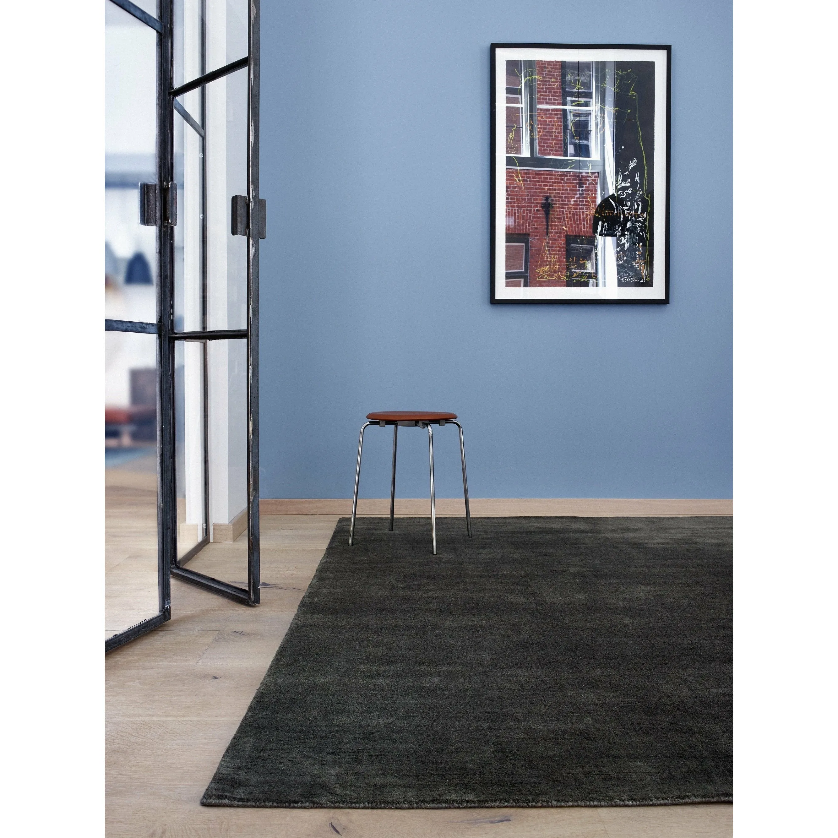 Massimo Earth Rug Charcoal, 140x200 Cm