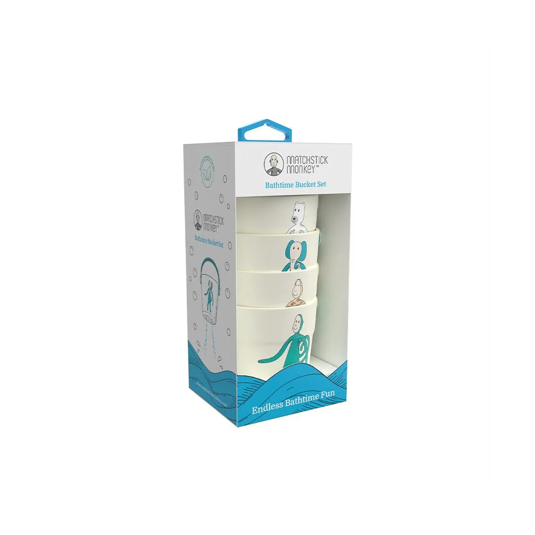 Matchstick Monkey Bathtime Bucket Set