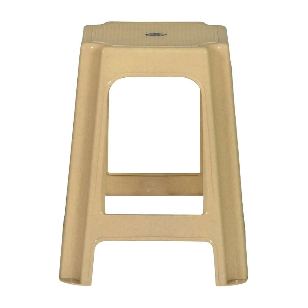 Merel Plastic Stool Marble Beige