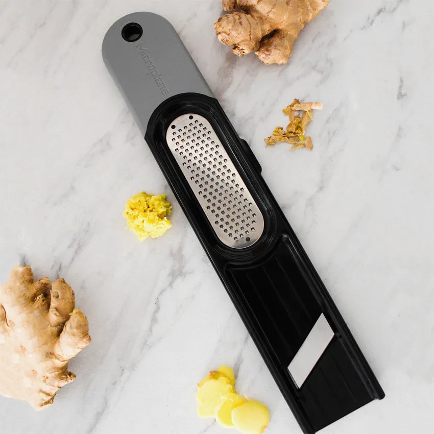 Microplane | Specialty Ginger Tool Grey & Black