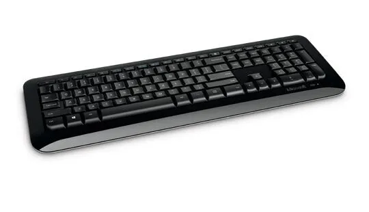 Microsoft 850 keyboard Universal RF Wireless QWERTY UK English Black