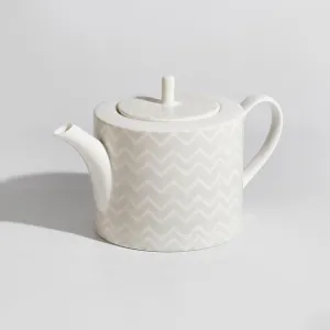 Missoni Home Dinnerware | Zig Zag White Tea Pot-Coffee Pot