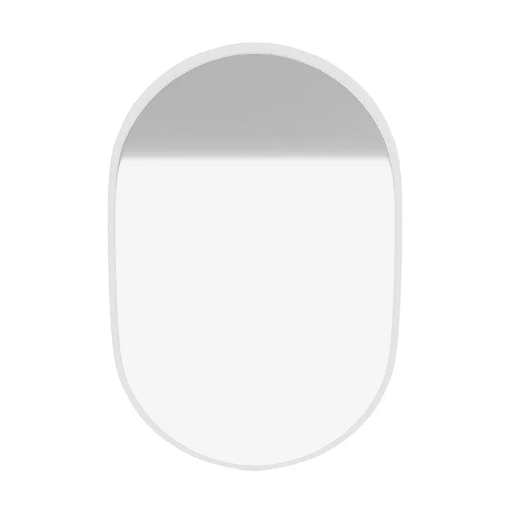 Montana Look Oval Mirror, New White