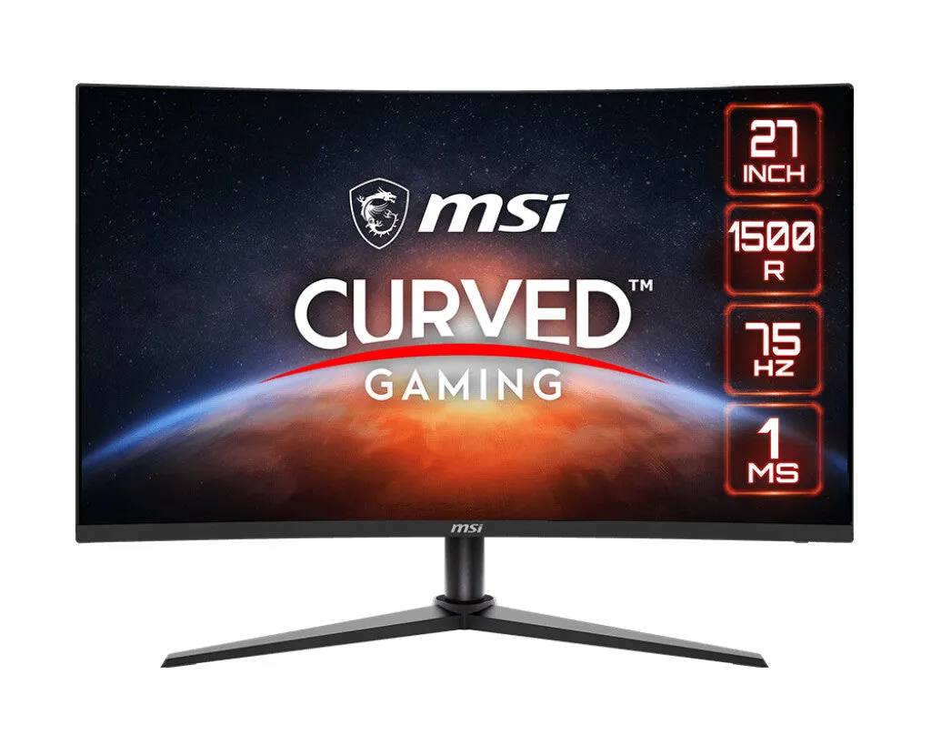 MSI G274CV 27" Full HD Curved Gaming Monitor - 75Hz, 1ms, IPS, AMD FreeSync, Black