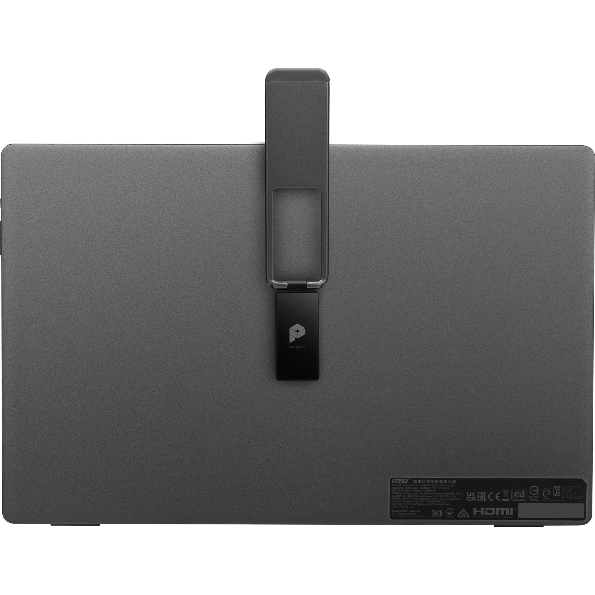 MSI Pro MP161 15.6" Full HD Portable Monitor - 60Hz, 4ms, IPS, Speakers, Black