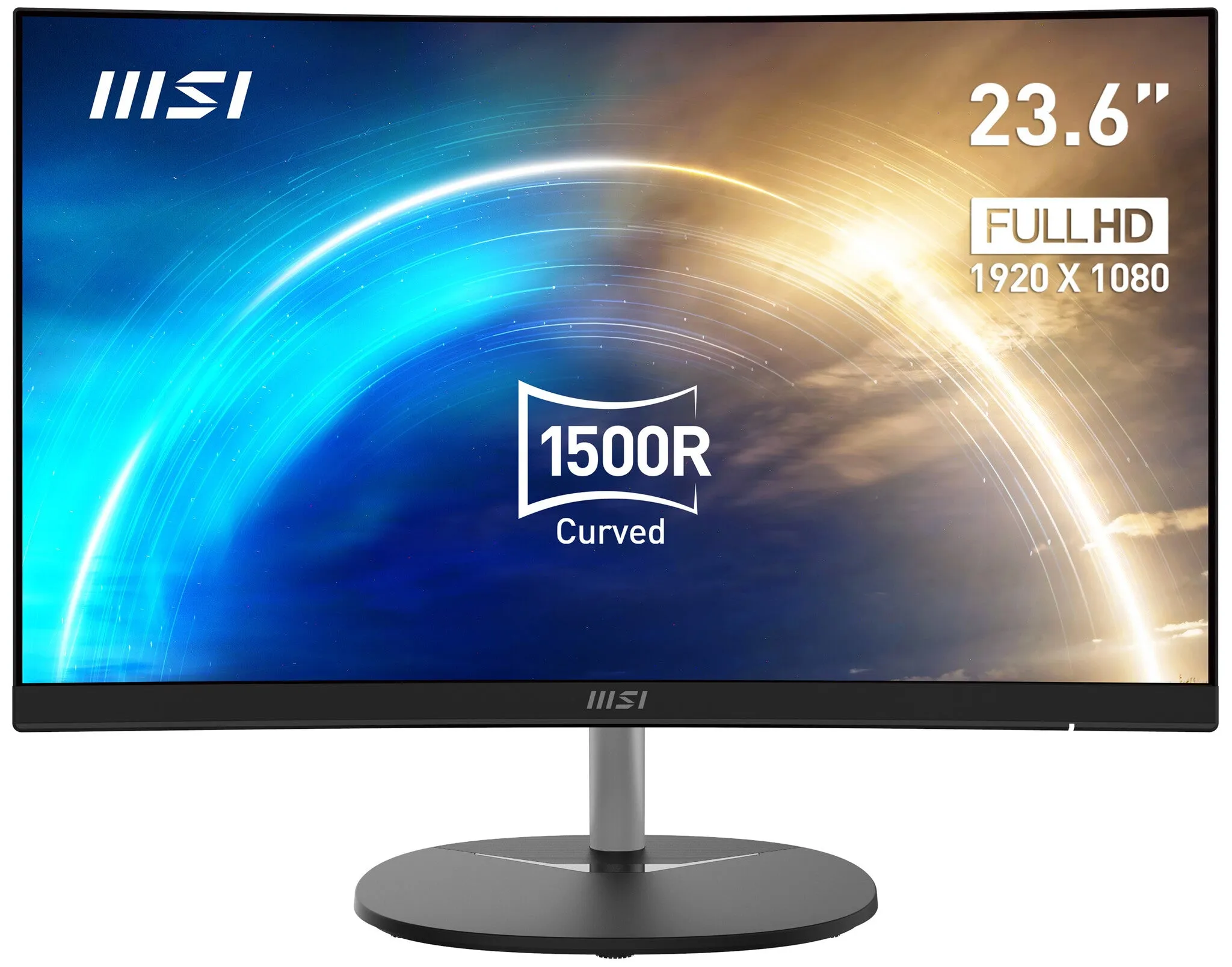 MSI Pro MP241CA 23.6" Full HD Curved Monitor - 75Hz, 4ms, VA, AMD FreeSync, Speakers, Black