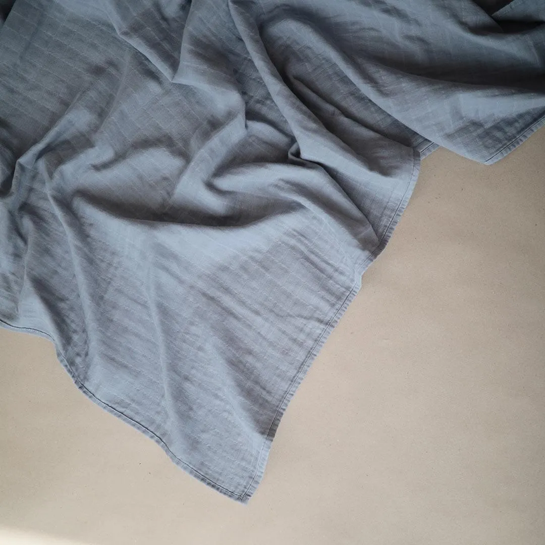 Mushie Organic Muslin Swaddle - Tradewinds