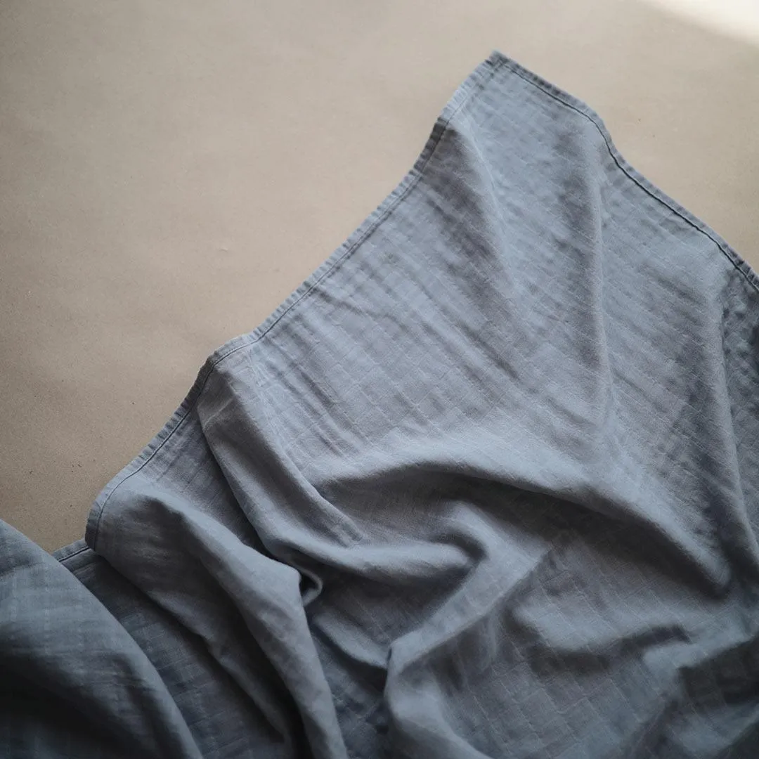 Mushie Organic Muslin Swaddle - Tradewinds