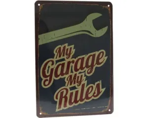 MY GARAGE MY RULES-A4 WALL ART