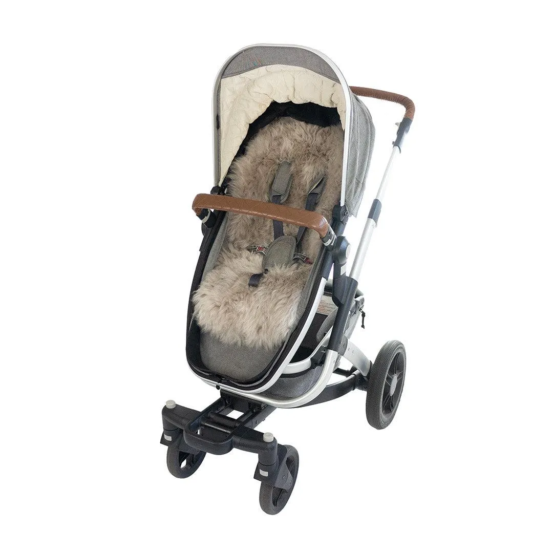 Naturally Sheepskins Deluxe Sheepskin Pram Liner - Taupe