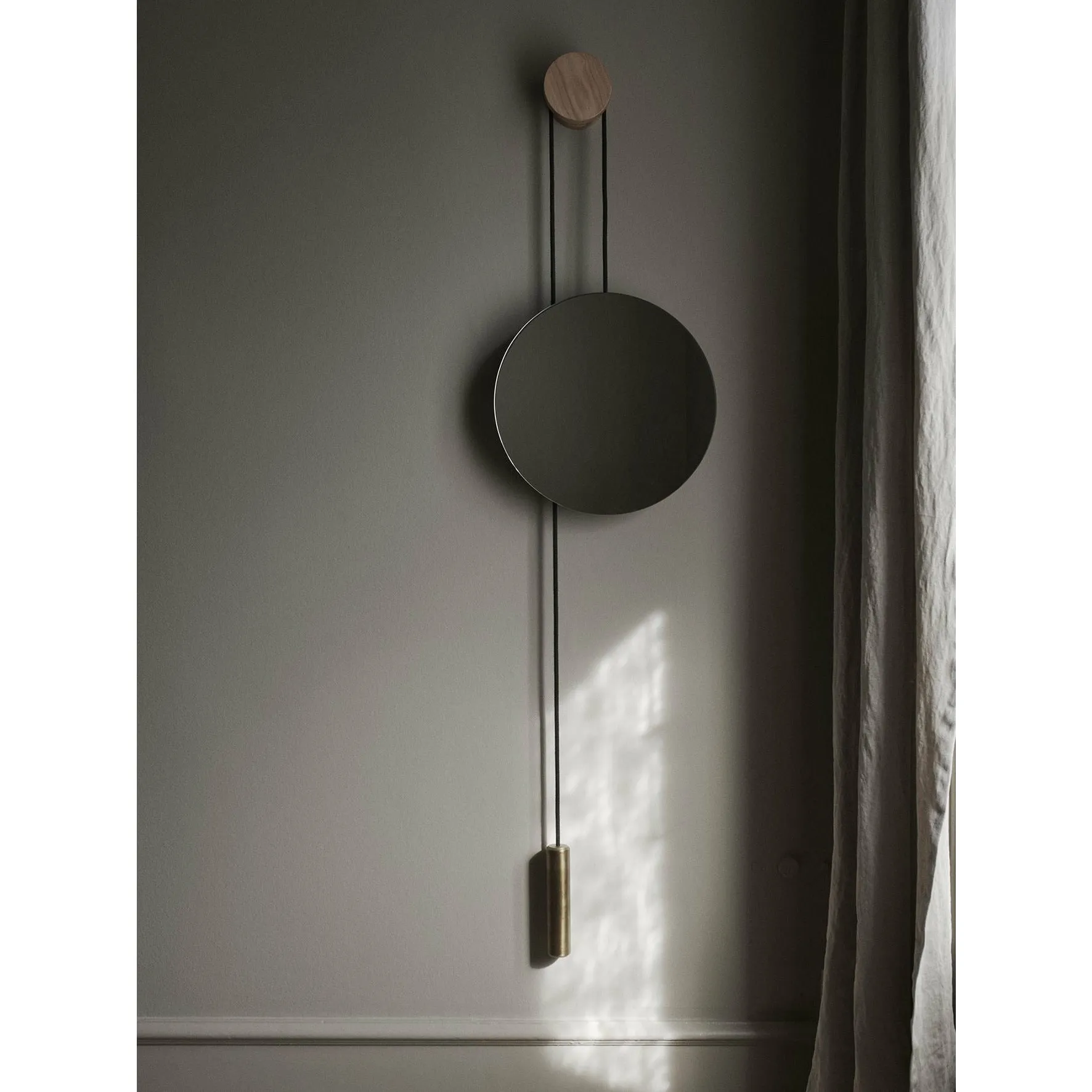 New Works Rise And Shine Wall Mirror, Oak