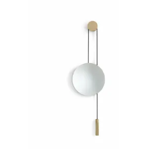 New Works Rise And Shine Wall Mirror, Oak