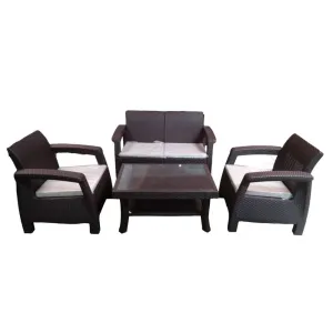 Nilkamal 2 1 1 Outdoor Sofa with Coffee Table