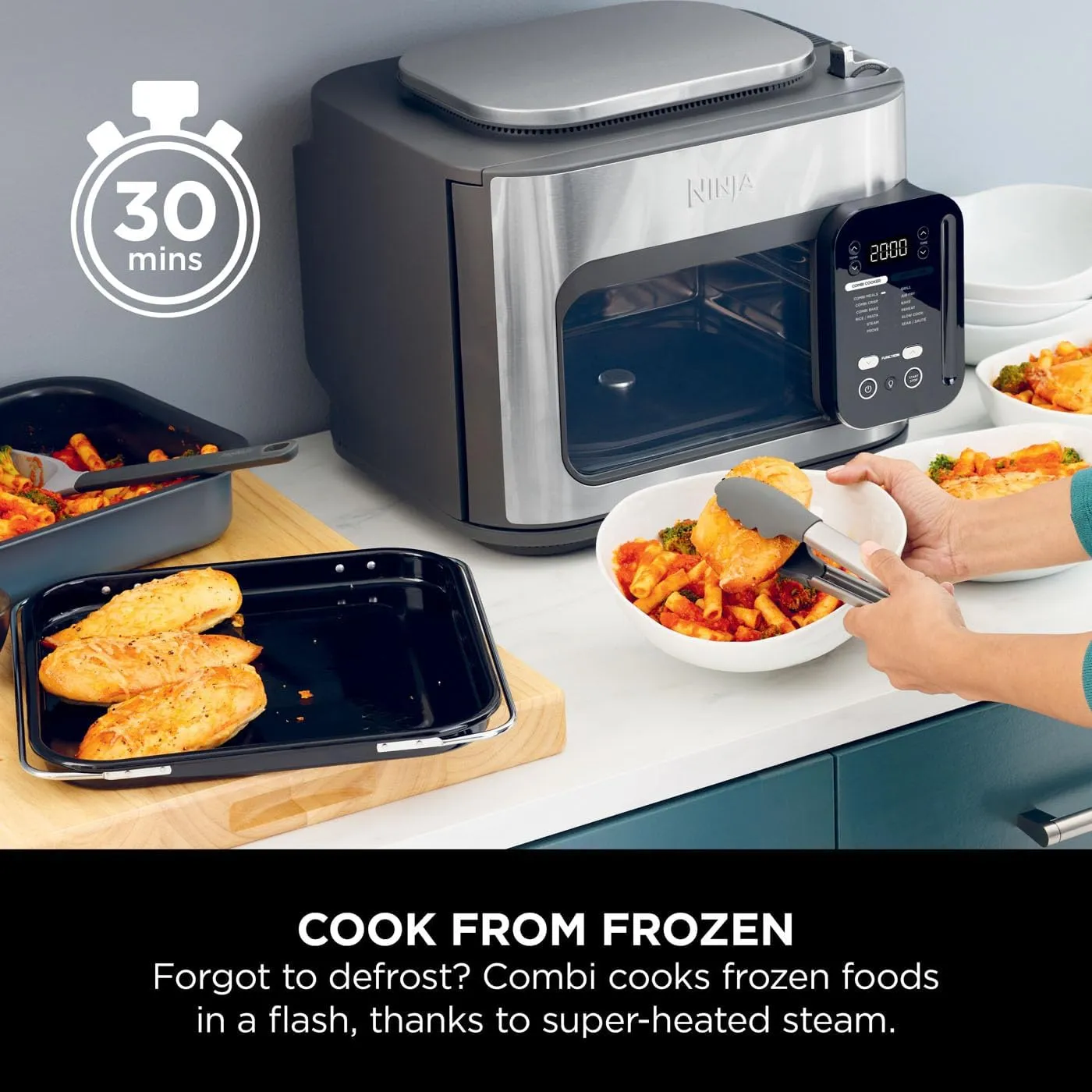 Ninja Combi 12-In-1 All-in-One Multi-Cooker, Air Fry, Bake, Saut, Steam, Slow Cook & More | SFP700UK