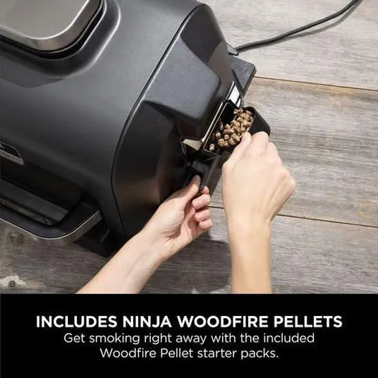 Ninja Woodfire XL Electric Outdoor BBQ Grill & Smoker | OG850UK