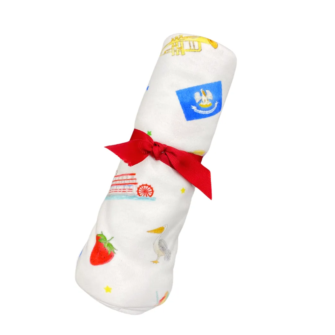 Nola Tawk Louisiana Kids Swaddle Blanket