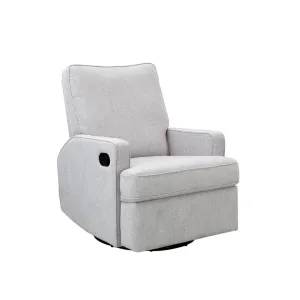 Obaby Madison Swivel Glider Recliner Chair - Pebble