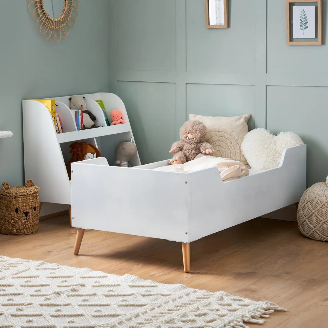 Obaby Maya Single Bed - White   Natural
