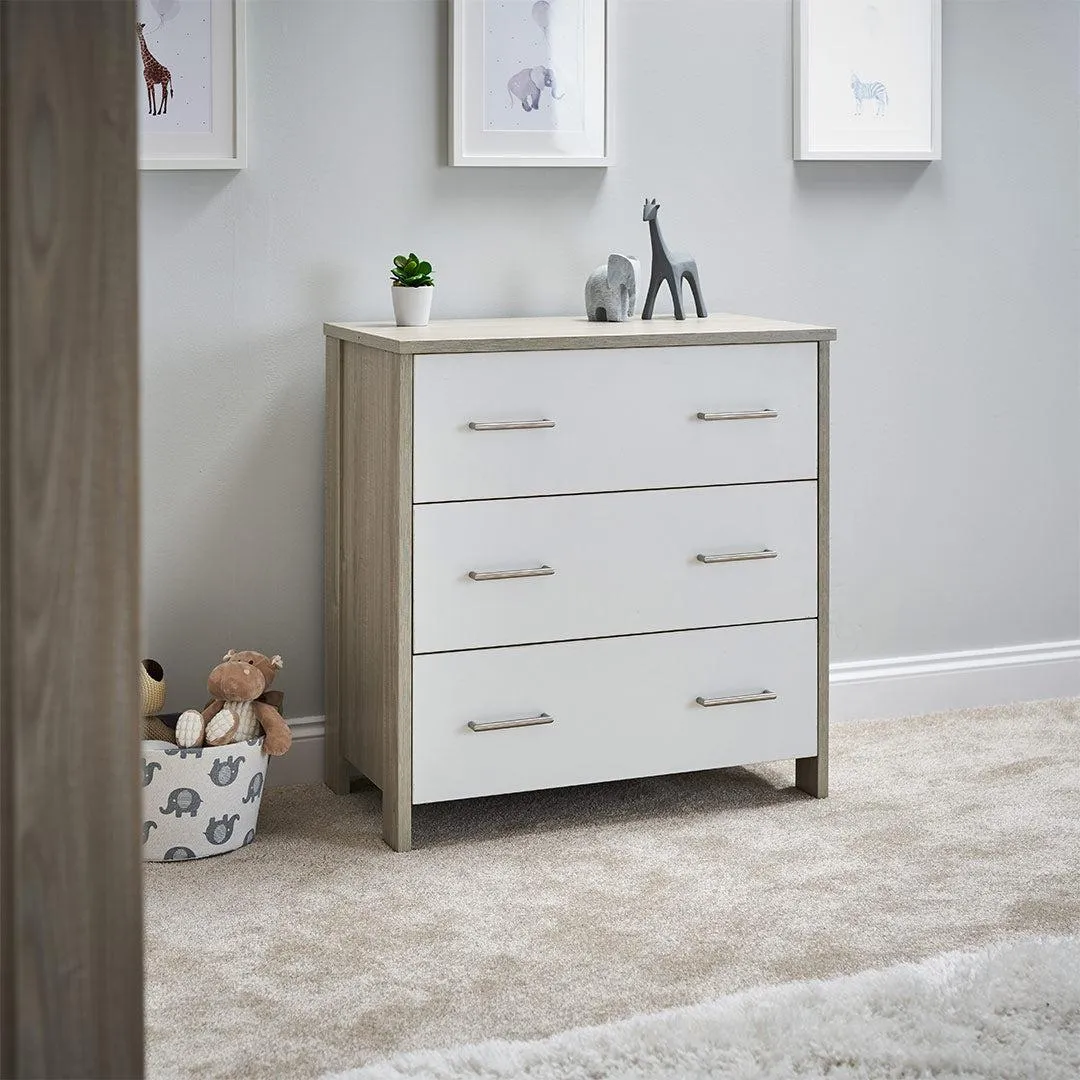 Obaby Nika 2 Piece Room Set - Grey Wash   White