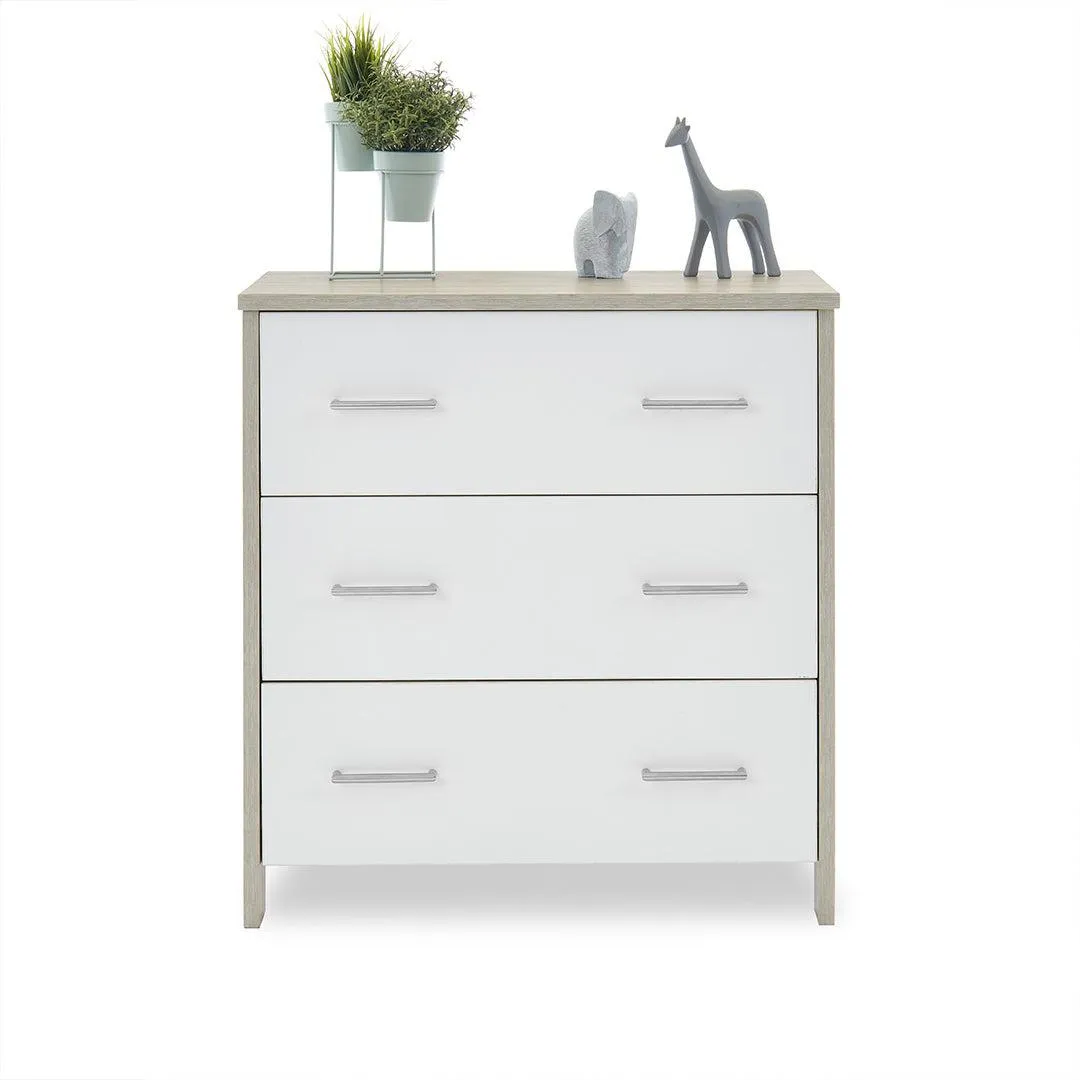 Obaby Nika Changing Unit - Grey Wash   White