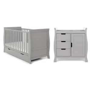Obaby Stamford Classic 2 Piece Room Set - Warm Grey