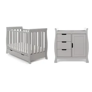 Obaby Stamford Mini 2 Piece Room Set - Warm Grey