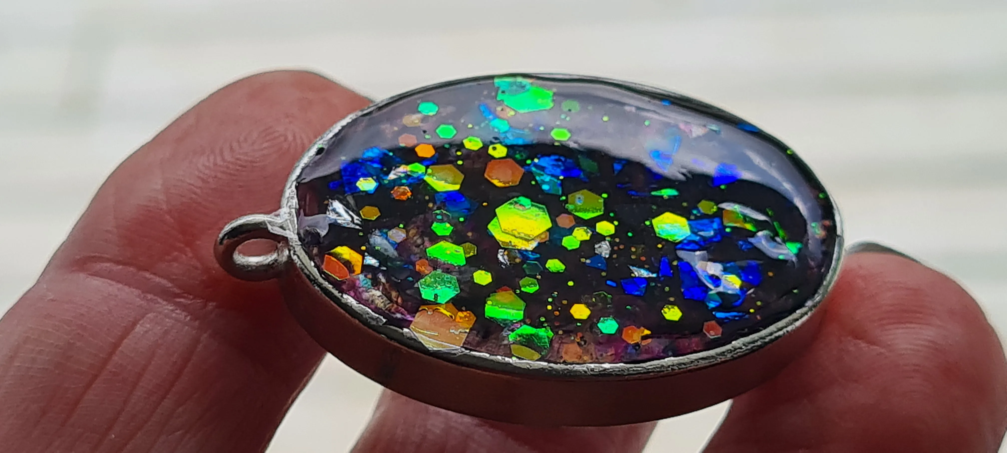 OPAL LOOK PENDANTS-made by me