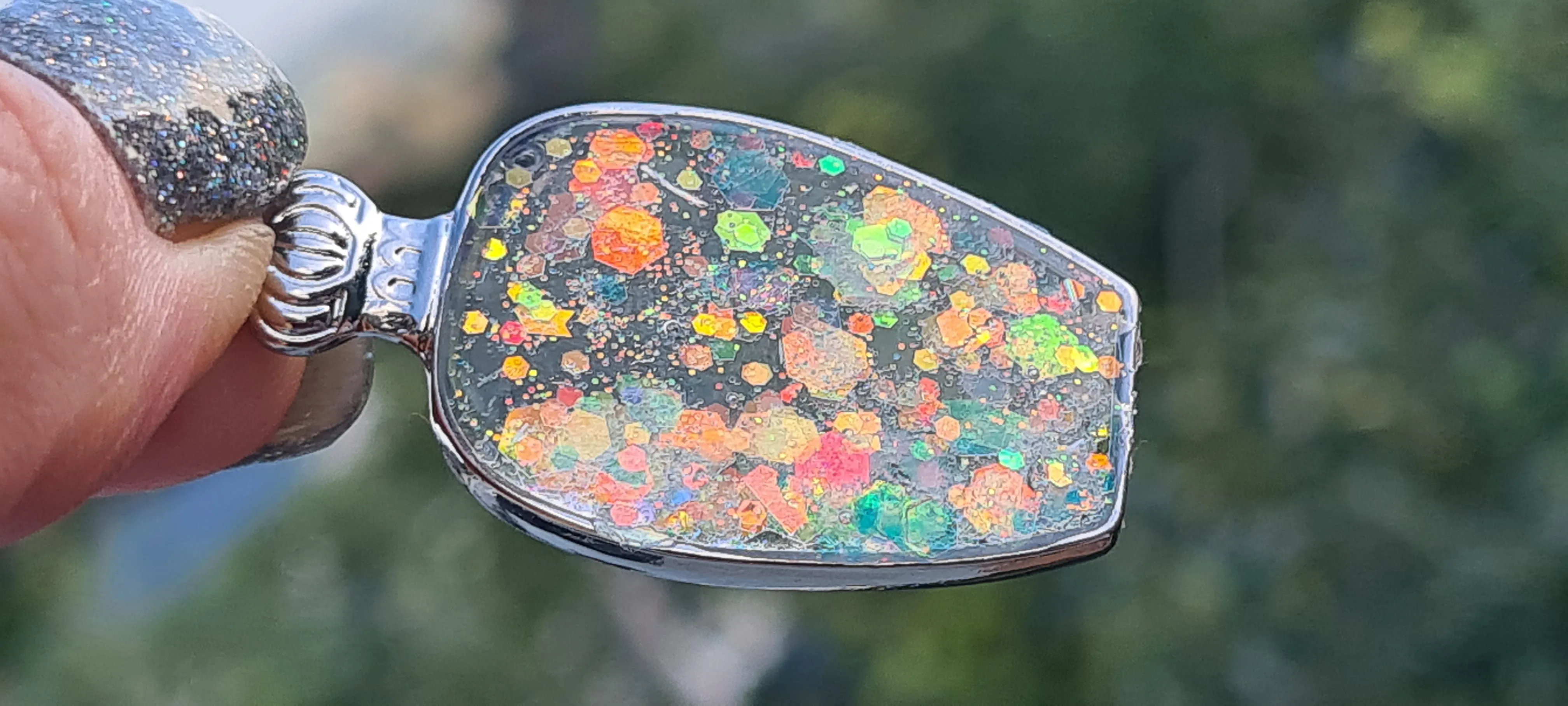 OPAL LOOK PENDANTS-made by me