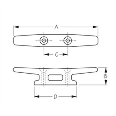 Open Base Cleat 5"