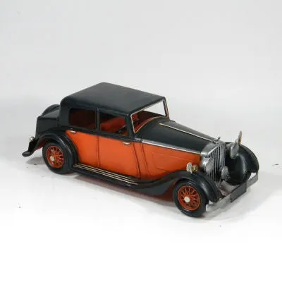 ORANGE ROLLS ROYCE TIN CAR